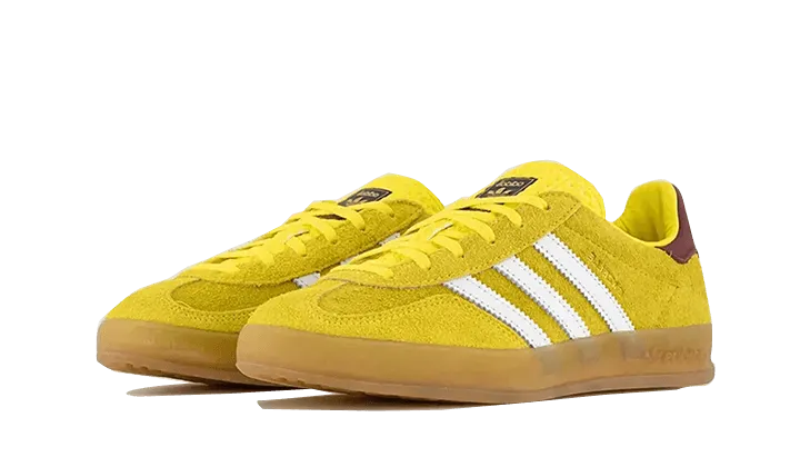 Adidas Gazelle Indoor Bright Yellow Collegiate Burgundy