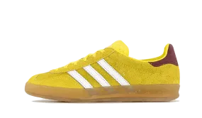 Adidas Gazelle Indoor Bright Yellow Collegiate Burgundy