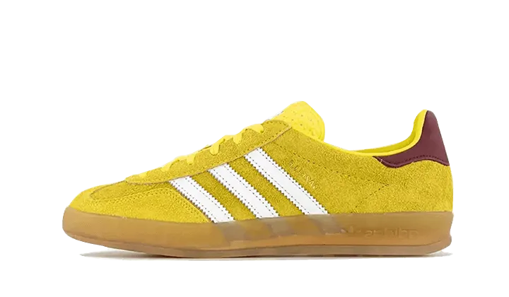 Adidas Gazelle Indoor Bright Yellow Collegiate Burgundy