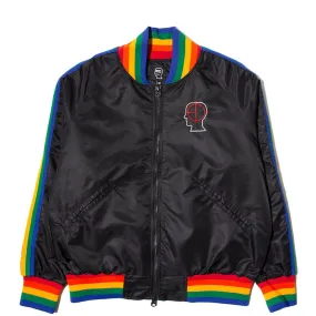 BRAIN DEAD RECORDS EMBROIDERED SATIN CLUB JACKET