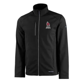 BSU Cardinals Men's Cutter &amp; Buck Evoke Eco Softshell Full-Zip Jacket