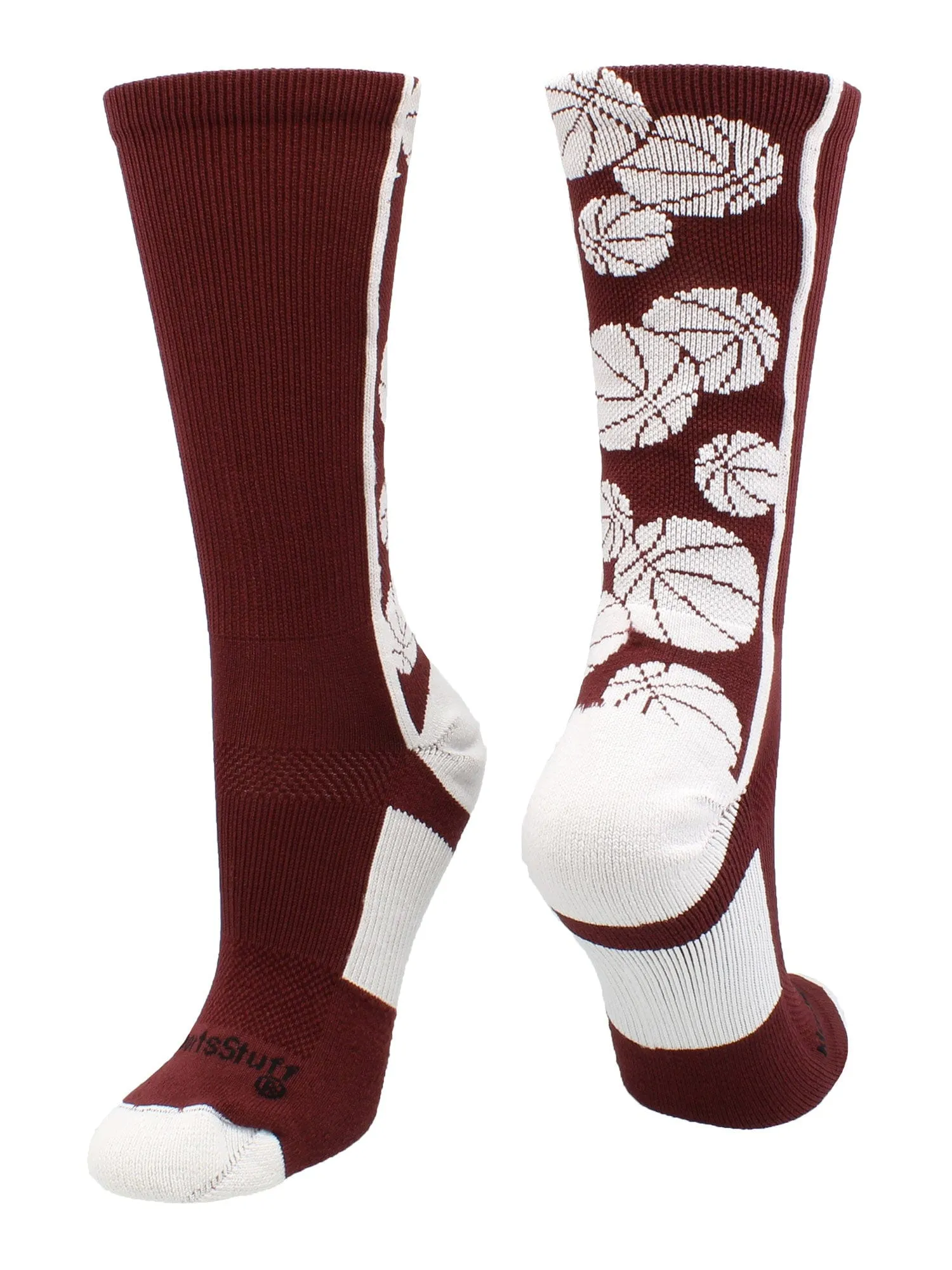 Crazy Basketball Logo Crew Socks (multiple colors)