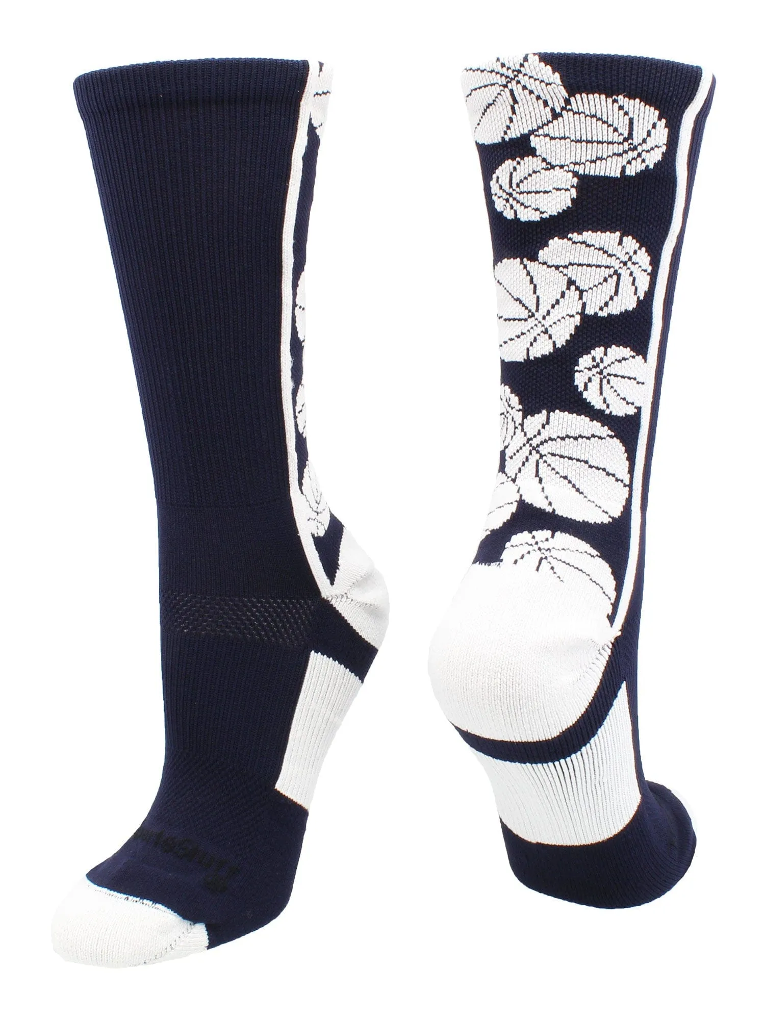 Crazy Basketball Logo Crew Socks (multiple colors)