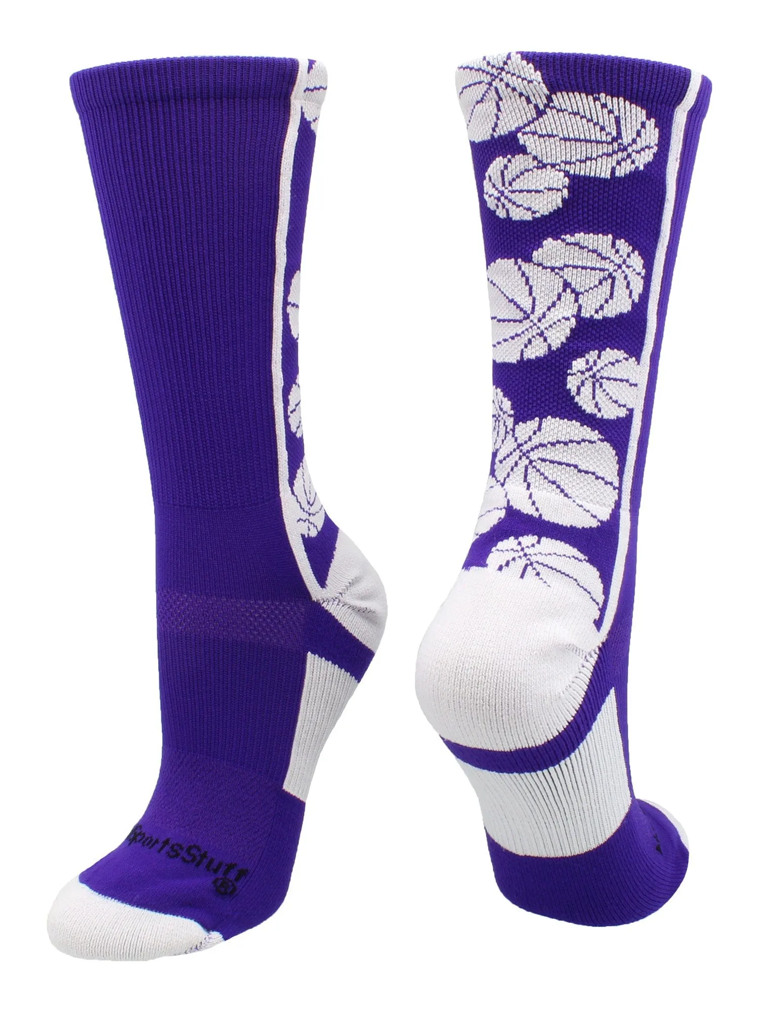 Crazy Basketball Logo Crew Socks (multiple colors)