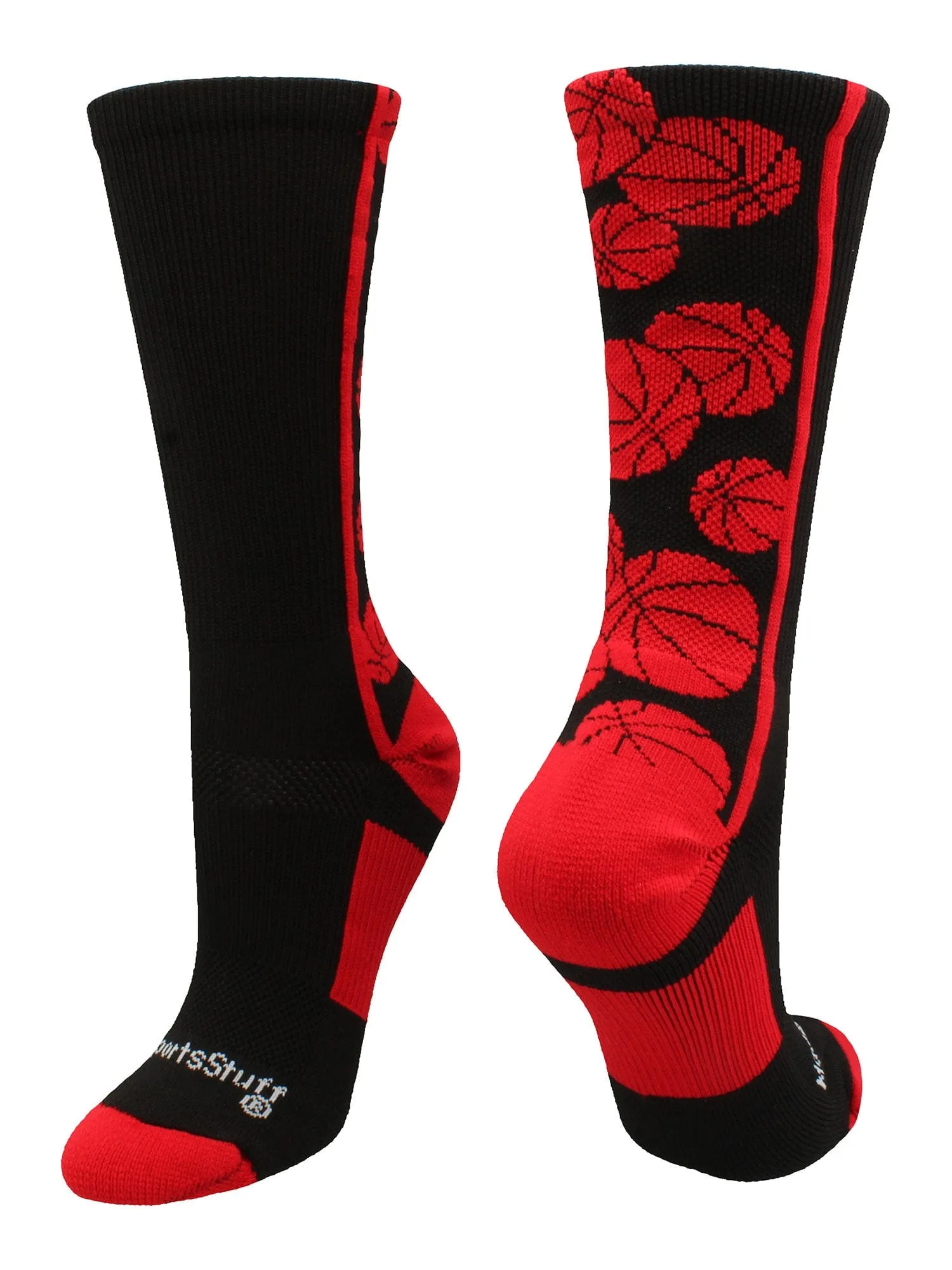 Crazy Basketball Logo Crew Socks (multiple colors)