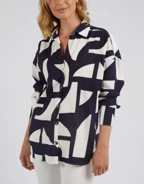 Dali Abstract Shirt - Midnight Abstract Print