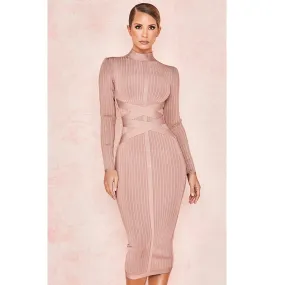 DressBetty - 2024 Elegant Vintage Formal Occasion Midi Bodycon Dress