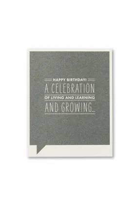 frank & funny card - a celebration of living and learning…