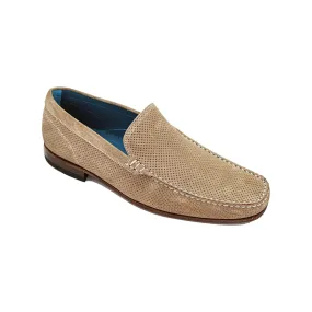 Giovacchini By Belvedere Italian Shoes Diego Suede Slip On Savana Beige