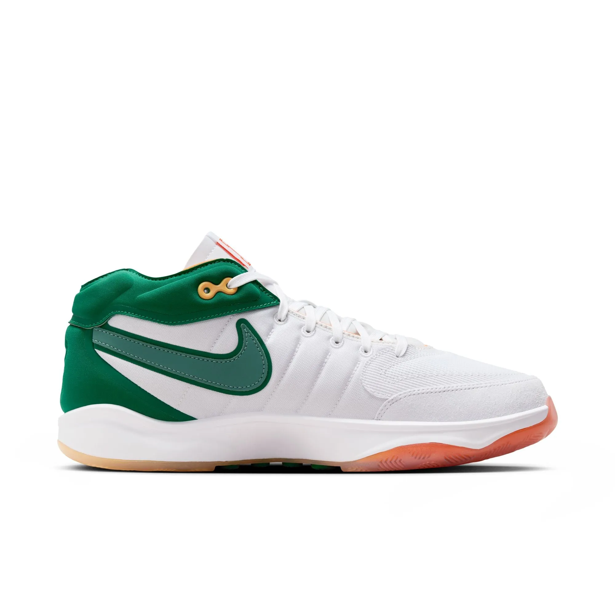 Nike G.T. Hustle 2 EP Men's Basketball Shoes WHITE/VINTAGE GREEN-MALACHITE