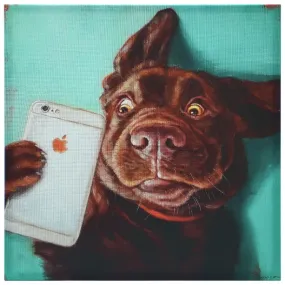 "Dog Selfie" Dog Wall Art