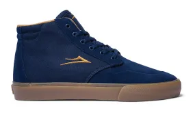 Riley 3 High - Navy/Gum Suede