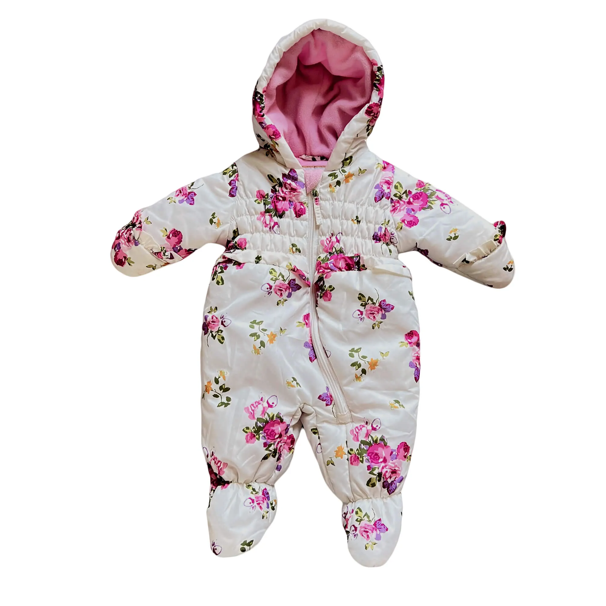 Rothschild Floral Winter Snowsuit for Infant Baby Girl 3M-6M